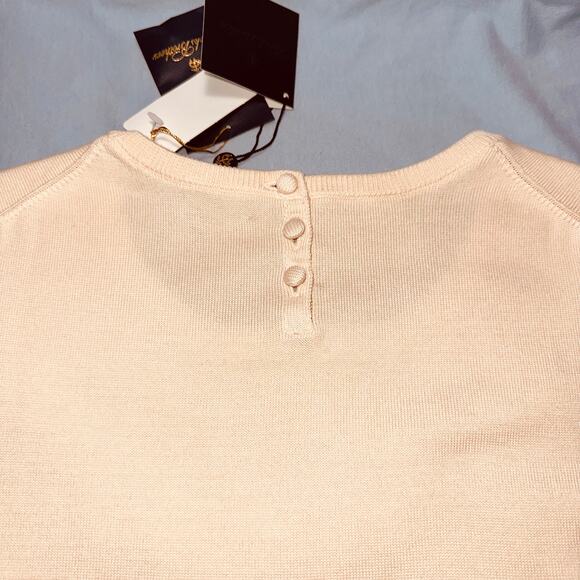 Classic Brooks Brothers pale peach sleeveless knit blouse, , Capsule Wardrobe - Picture 4 of 9
